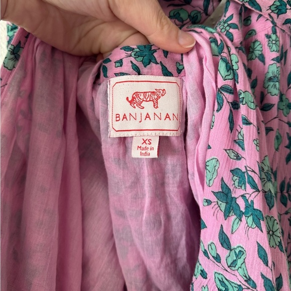 Banjanan Frances Tiered Midi Wrap Skirt Audrey Sprig Purple Pink‎ Floral XS - Picture 7 of 9